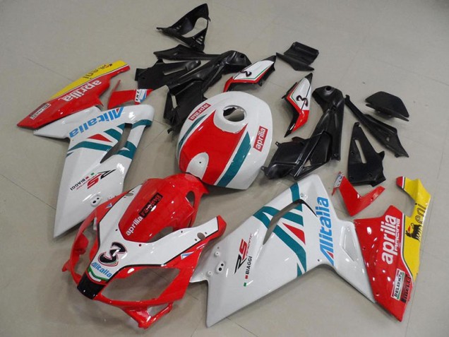 Carénage Moto Aprilia RS 125 2006-2011 - Rouge et Wihte Carénage Moto Aprilia RS 125 2006-2011 - Rouge et Wihte