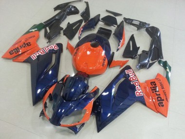 Carénage Moto Aprilia RS 125 2006-2011 - Orange et Bleu Foncé
