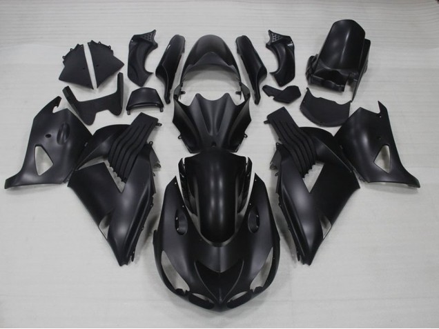 Carénages Moto ZX14R ZZR 1400 2006-2011 - Noir Mat Carénages Moto ZX14R ZZR 1400 2006-2011 - Noir Mat