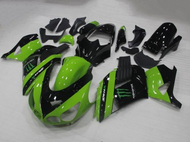Carénage Moto ZX14R ZZR 1400 2006-2011 - Vert Monster