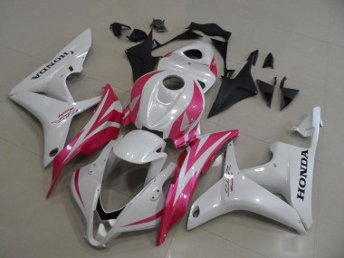 Carénage Moto Honda CBR 600 RR 2007-2008 - Blanc Nacré avec Rose