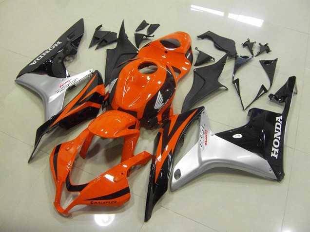 Carénages Moto Honda CBR 600 RR 2007-2008 - Orange Argent Noir Carénages Moto Honda CBR 600 RR 2007-2008 - Orange Argent Noir