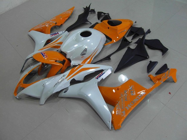 Carénage Moto Honda CBR 600 RR 2007-2008 - Blanc Nacré Orange Carénage Moto Honda CBR 600 RR 2007-2008 - Blanc Nacré Orange