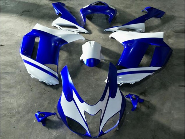Carénage Moto ZX6R 2007-2008 - Bleu Blanc Carénage Moto ZX6R 2007-2008 - Bleu Blanc