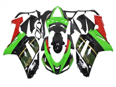 Carénages Moto ZX6R 2007-2008 - Vert Noir