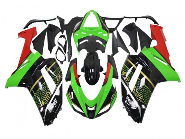 Carénages Moto ZX6R 2007-2008 - Vert Noir