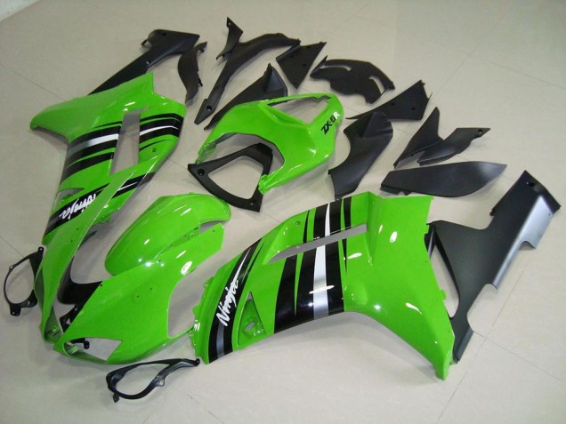 Carénage Moto ZX6R 2007-2008 - Vert et Argent Bande Carénage Moto ZX6R 2007-2008 - Vert et Argent Bande