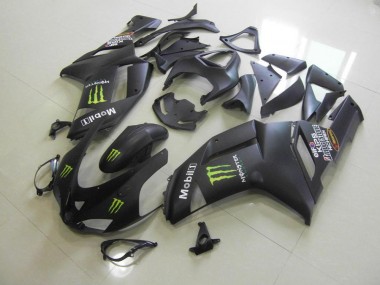 Carénage Moto ZX6R 2007-2008 - Noir Mat Monster