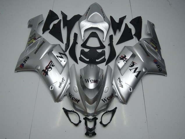 Carénage Moto ZX6R 2007-2008 - Argent West Carénage Moto ZX6R 2007-2008 - Argent West