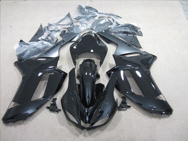 Carénage Moto ZX6R 2007-2008 - Noir Argent