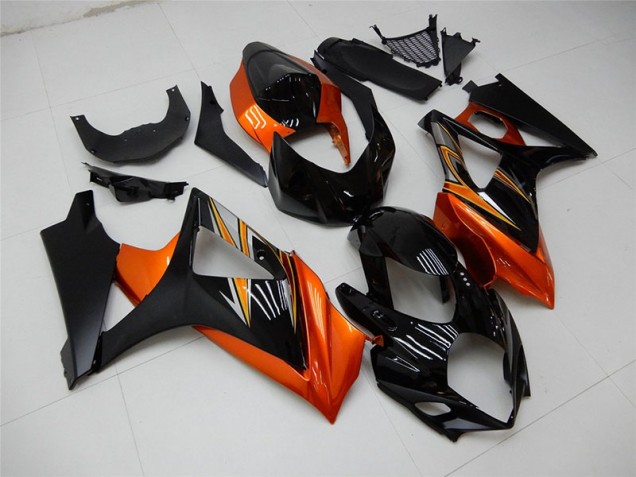 Carénage Moto Suzuki GSXR 1000 K7 2007-2008 - Orange Noir Carénage Moto Suzuki GSXR 1000 K7 2007-2008 - Orange Noir