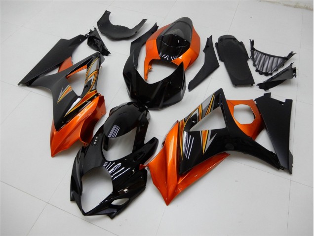 Carénage Moto Suzuki GSXR 1000 K7 2007-2008 - Orange Noir Carénage Moto Suzuki GSXR 1000 K7 2007-2008 - Orange Noir