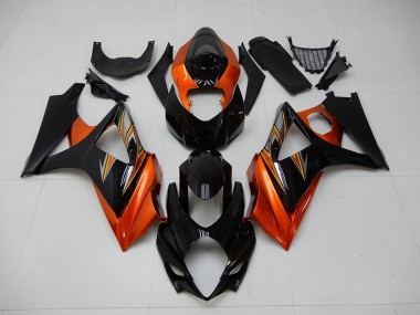Carénage Moto Suzuki GSXR 1000 K7 2007-2008 - Orange Noir