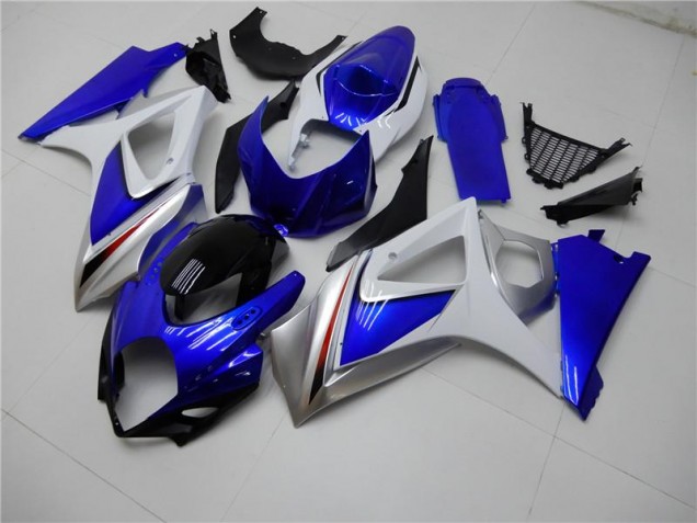 Kit Carénages Motos & Plastique Suzuki GSXR 1000 K7 2007-2008 - Bleu Blanc Kit Carénages Motos & Plastique Suzuki GSXR 1000 K7 2007-2008 - Bleu Blanc