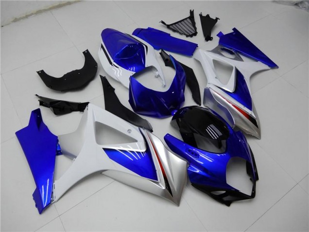 Kit Carénages Motos & Plastique Suzuki GSXR 1000 K7 2007-2008 - Bleu Blanc Kit Carénages Motos & Plastique Suzuki GSXR 1000 K7 2007-2008 - Bleu Blanc