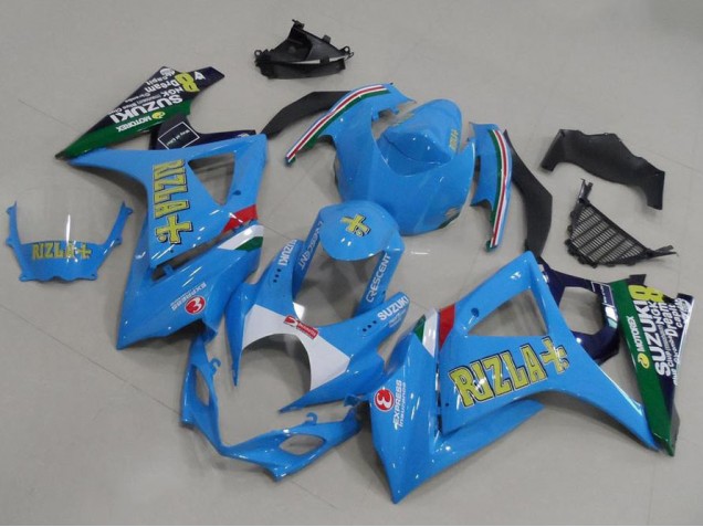 Carénage Moto Suzuki GSXR 1000 K7 2007-2008 - Light Bleu Rizla Carénage Moto Suzuki GSXR 1000 K7 2007-2008 - Light Bleu Rizla