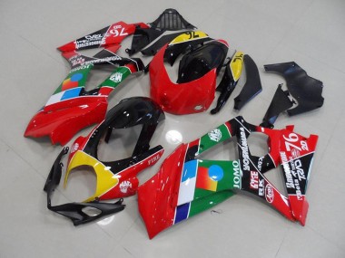 Carénage Moto Suzuki GSXR 1000 K7 2007-2008 - Rouge et Vert