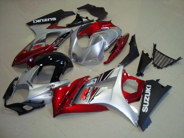 Carénage Moto Suzuki GSXR 1000 K7 2007-2008 - Rouge Noir Argent Carénage Moto Suzuki GSXR 1000 K7 2007-2008 - Rouge Noir Argent