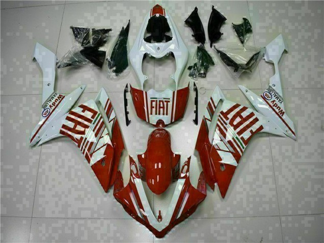 Carénages Moto Yamaha R1 2007-2008 - Rouge Blanc Carénages Moto Yamaha R1 2007-2008 - Rouge Blanc