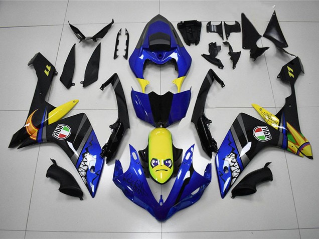 Carénage Moto Yamaha R1 2007-2008 - Bleu Requin Carénage Moto Yamaha R1 2007-2008 - Bleu Requin