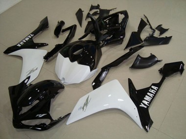 Carénage Moto Yamaha R1 2007-2008 - Noir Blanc Or