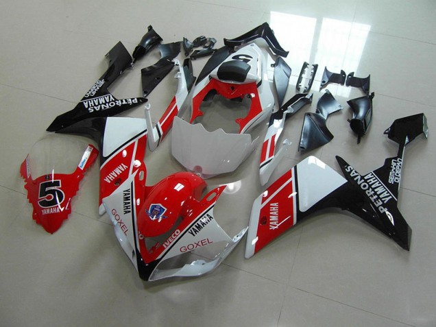 Carénage Moto Yamaha R1 2007-2008 - Rouge Blanc Décalque