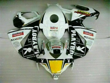 Carénages Moto Honda CBR 1000 RR 2008-2011 - Blanc Noir Playboy