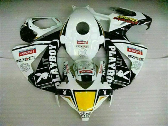 Carénages Moto Honda CBR 1000 RR 2008-2011 - Blanc Noir Playboy Carénages Moto Honda CBR 1000 RR 2008-2011 - Blanc Noir Playboy