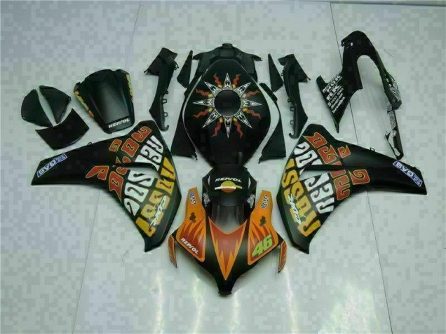 Carénage Moto Honda CBR 1000 RR 2008-2011 - Orange Noir Carénage Moto Honda CBR 1000 RR 2008-2011 - Orange Noir