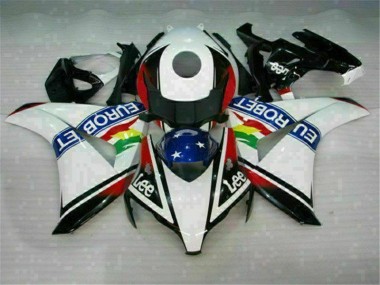 Carénage Moto Honda CBR 1000 RR 2008-2011 - Blanc Bleu Rouge Eurobet Lee