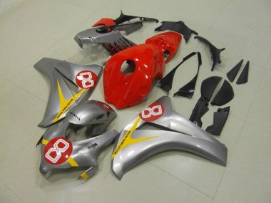 Carénage Moto Honda CBR 1000 RR 2008-2011 - Argent Rouge 8