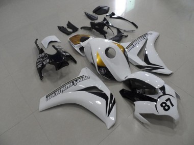 Carénage Moto Honda CBR 1000 RR 2008-2011 - Noir et Blanc et Or