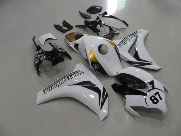 Carénage Moto Honda CBR 1000 RR 2008-2011 - Noir et Blanc et Or Carénage Moto Honda CBR 1000 RR 2008-2011 - Noir et Blanc et Or