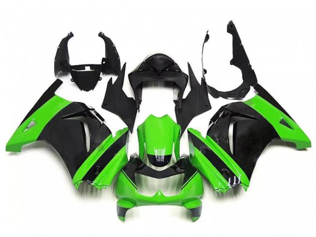 Carénages Moto EX250 2008-2012 - Vert Noir Carénages Moto EX250 2008-2012 - Vert Noir