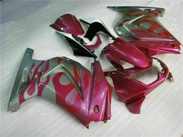 Carénage Moto EX250 2008-2012 - Violet Rouge Carénage Moto EX250 2008-2012 - Violet Rouge