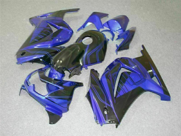 Carénages Moto EX250 2008-2012 - Noir Bleu Carénages Moto EX250 2008-2012 - Noir Bleu