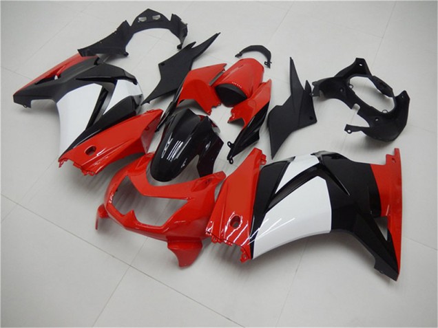 Carénage Moto EX250 2008-2012 - Rouge Noir Blanc