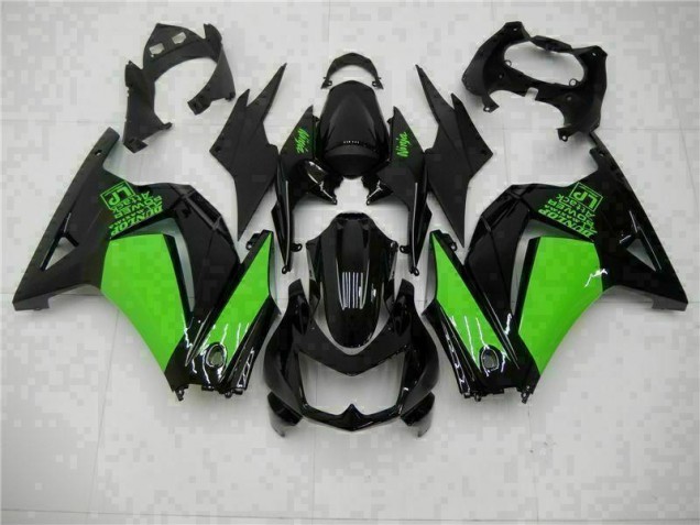 Carénage Moto EX250 2008-2012 - Noir Vert Ninja
