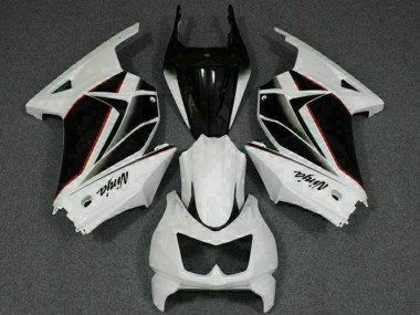 Carénages Moto EX250 2008-2012 - Blanc Noir Ninja