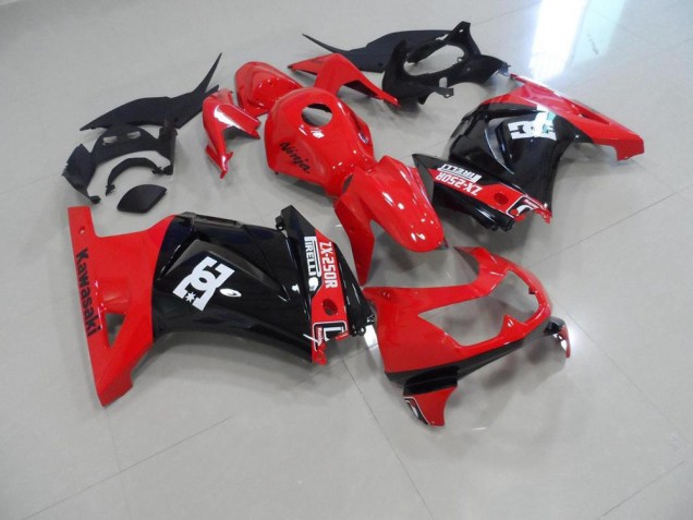 Carénage Moto ZX 250R 2008-2012 - Rouge Noir Carénage Moto ZX 250R 2008-2012 - Rouge Noir