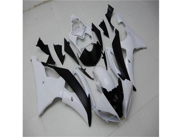 Carénages Moto & Carrosserie Yamaha R6 2008-2016 - Blanc Noir Carénages Moto & Carrosserie Yamaha R6 2008-2016 - Blanc Noir