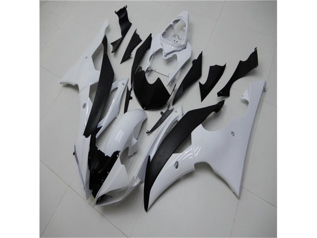 Carénages Moto & Carrosserie Yamaha R6 2008-2016 - Blanc Noir Carénages Moto & Carrosserie Yamaha R6 2008-2016 - Blanc Noir