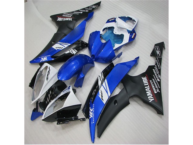 Carénage Moto Yamaha R6 2008-2016 - Blanc Bleu Noir Carénage Moto Yamaha R6 2008-2016 - Blanc Bleu Noir