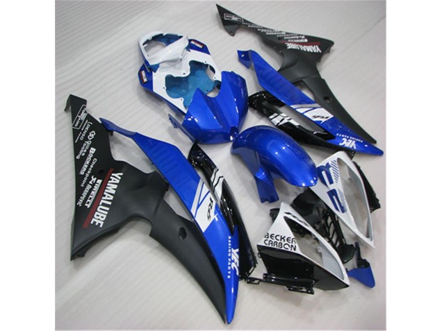 Carénage Moto Yamaha R6 2008-2016 - Blanc Bleu Noir Carénage Moto Yamaha R6 2008-2016 - Blanc Bleu Noir