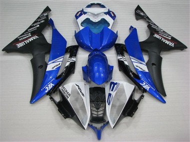 Carénage Moto Yamaha R6 2008-2016 - Blanc Bleu Noir