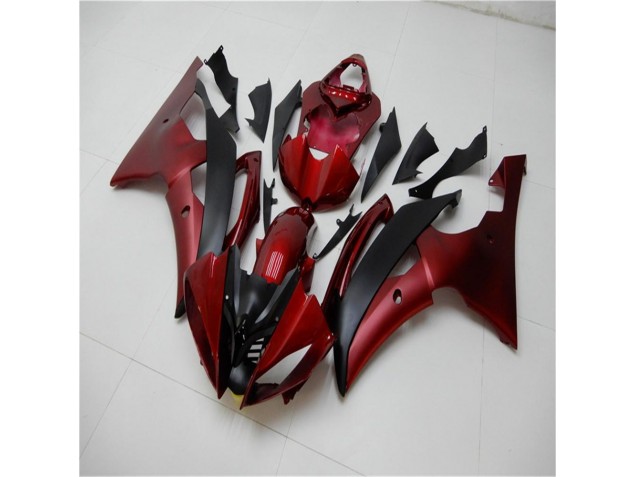 Carénages Moto Yamaha R6 2008-2016 - Rouge Noir Carénages Moto Yamaha R6 2008-2016 - Rouge Noir