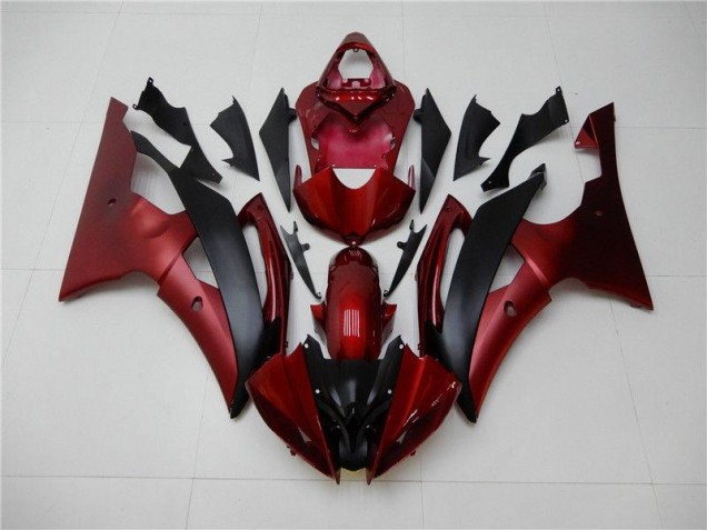 Carénages Moto Yamaha R6 2008-2016 - Rouge Noir Carénages Moto Yamaha R6 2008-2016 - Rouge Noir