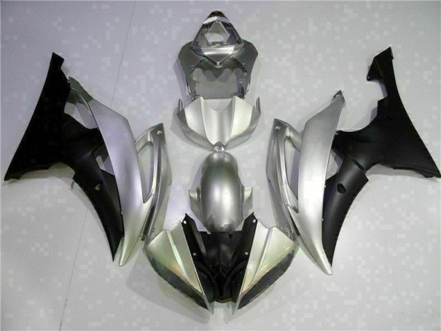 Carénage Moto Yamaha R6 2008-2016 - Argent Noir Carénage Moto Yamaha R6 2008-2016 - Argent Noir
