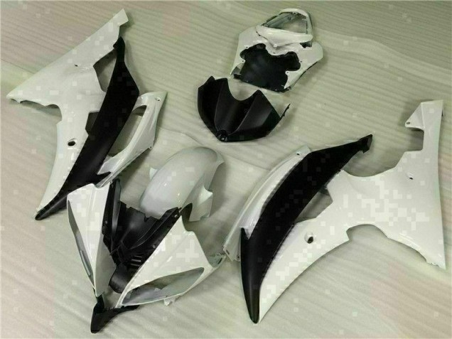 Kit Carénages Motos & Plastique Yamaha R6 2008-2016 - Blanc Noir Kit Carénages Motos & Plastique Yamaha R6 2008-2016 - Blanc Noir