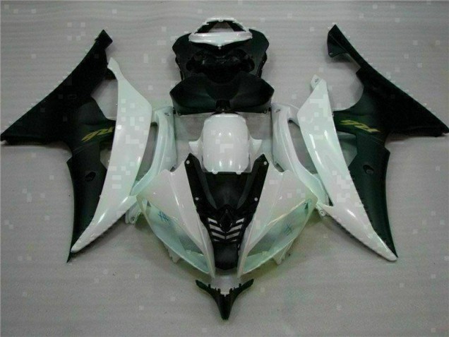 Carénages Moto Yamaha R6 2008-2016 - Blanc Noir Carénages Moto Yamaha R6 2008-2016 - Blanc Noir